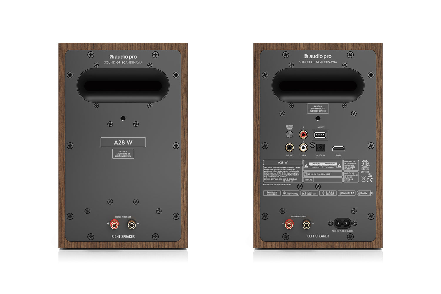 Audio Pro A28 W Walnoot