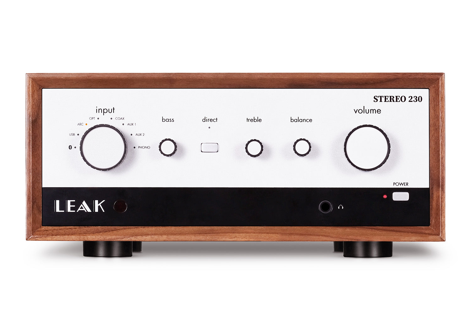 Leak Stereo 230 - Geïntegreerde Versterker - Walnoot Leak Stereo 230 - Geïntegreerde Versterker - Walnoot