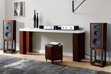 Wharfedale Super Linton + Stands Mahonie